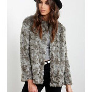Forever 21 Faux Fur Coat Jacket
